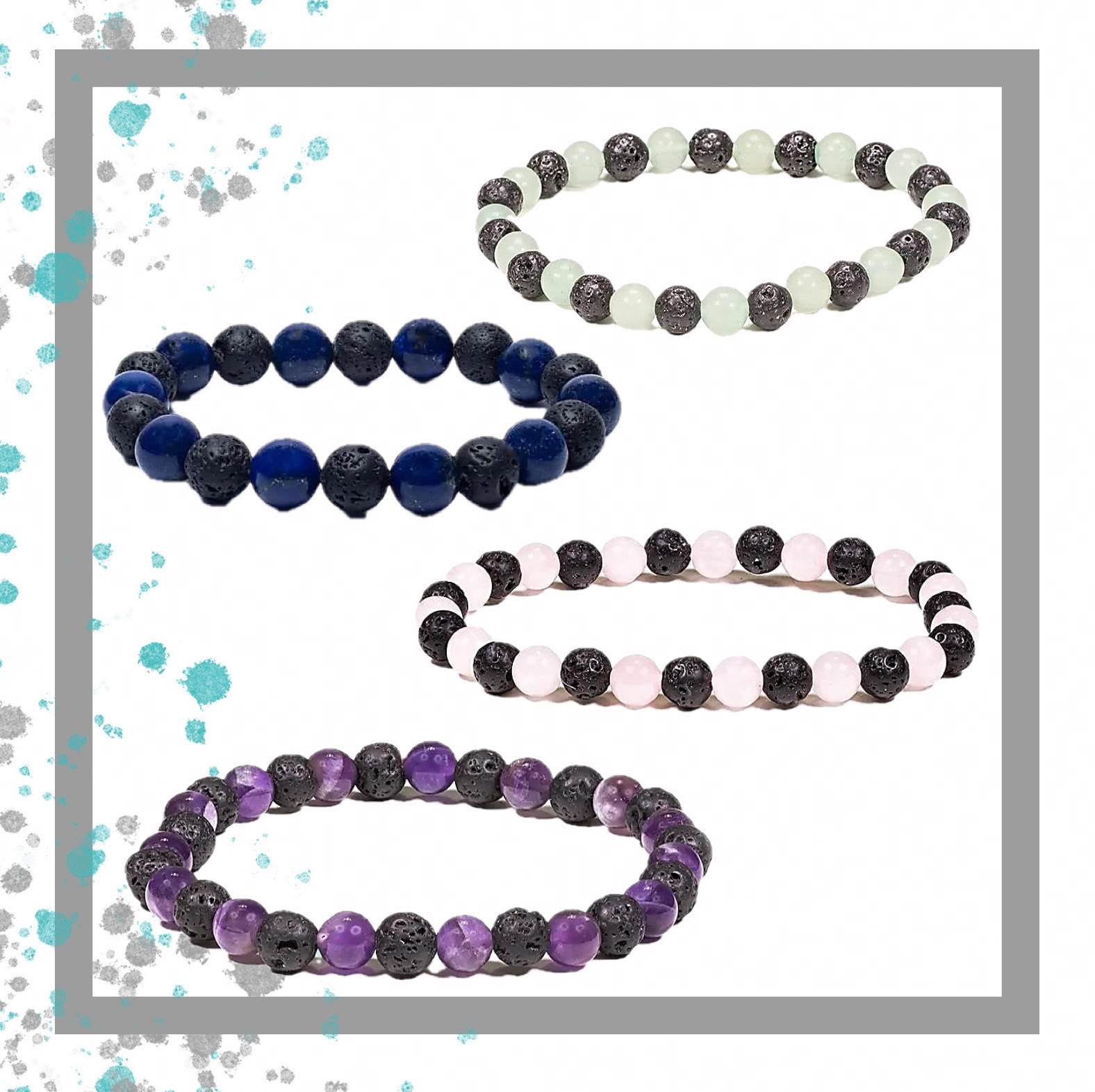 🔥🌿 Teil 5 unserer Armband-Serie: Kraftvolle Kombinationen mit Lavastein & Edelsteinen 🌿🔥