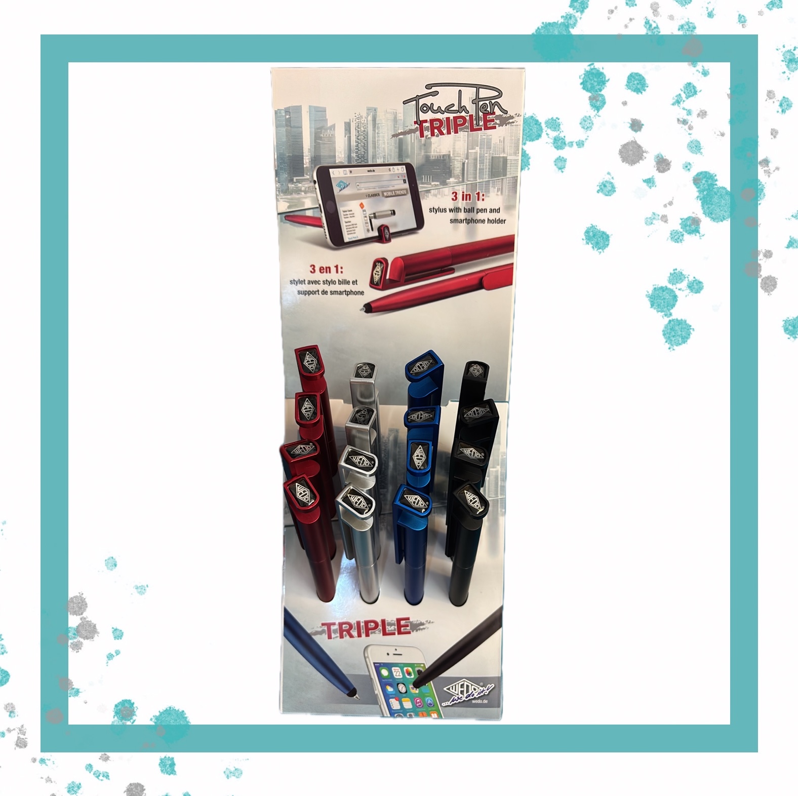 Drei Funktionen in einem Stift: Der WEDO Touch Pen TRIPLE 3-in-1
